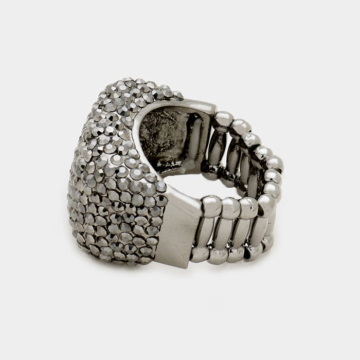 iLLASPARKZ Rhinestone Pave Stretch Ring