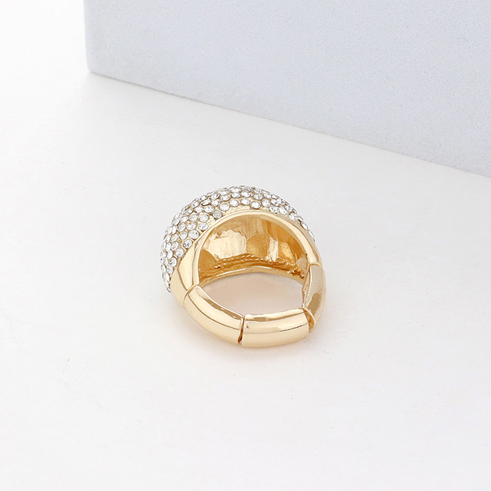 iLLASPARKZ Crystal Pave Dome Stretch Ring