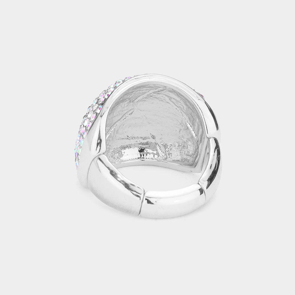 iLLASPARKZ Rhinestone Pave Stretch Ring