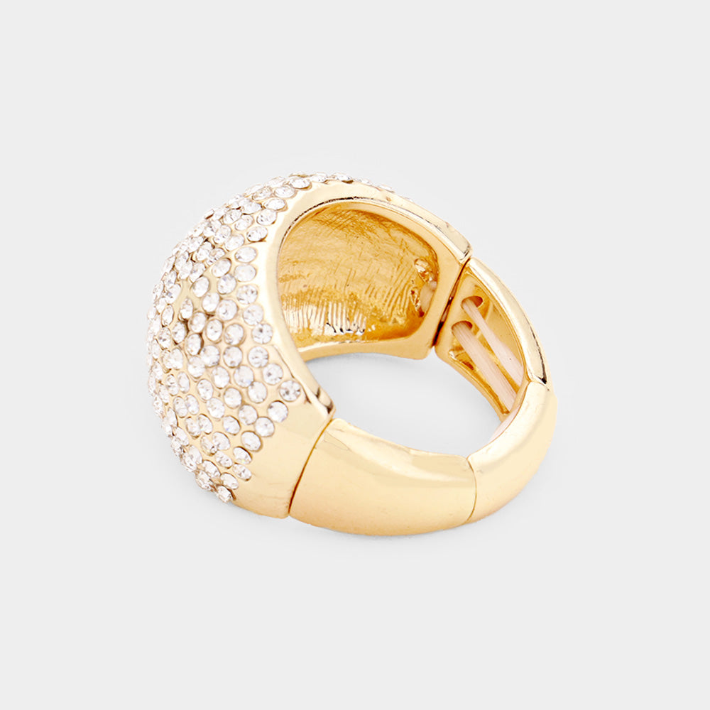 iLLASPARKZ Rhinestone Pave Stretch Ring