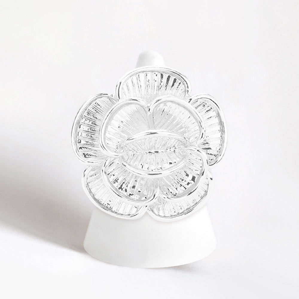iLLASPARKZ Metal Flower Stretch Ring