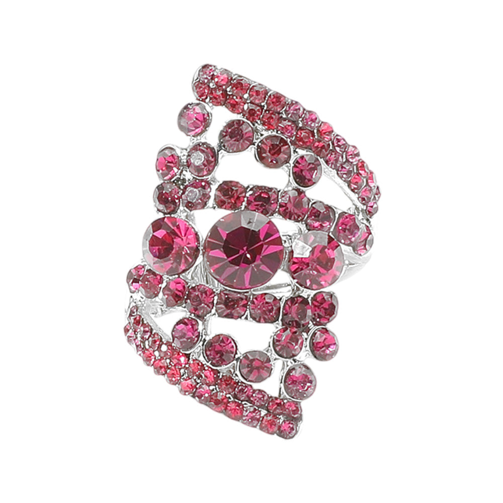 iLLASPARKZ Bubble Stone Cluster Stretch Ring