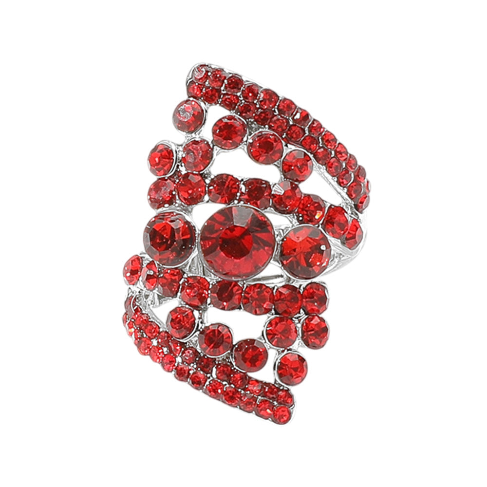 iLLASPARKZ Bubble Stone Cluster Stretch Ring
