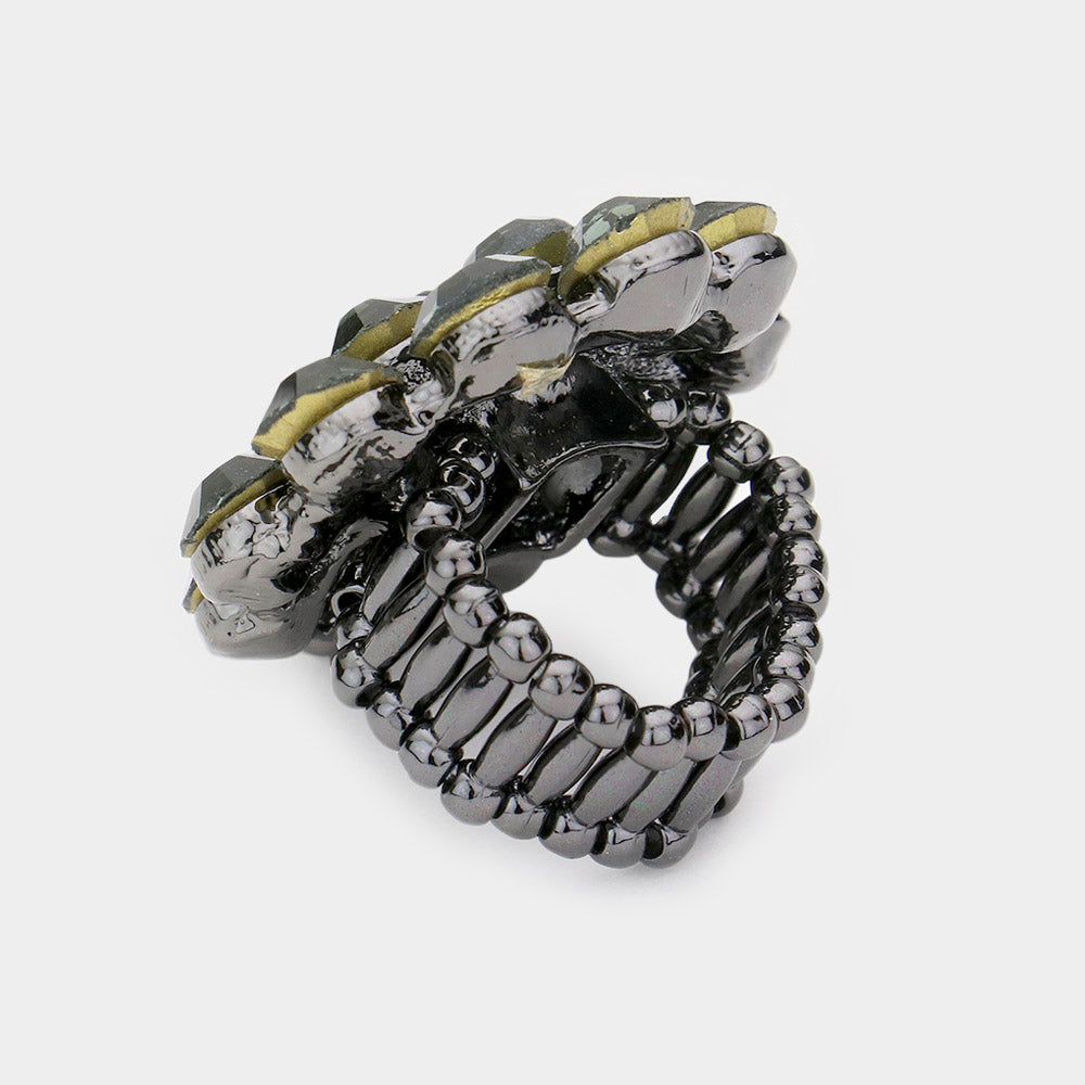iLLASPARKZ Bubble Stone Cluster Stretch Ring