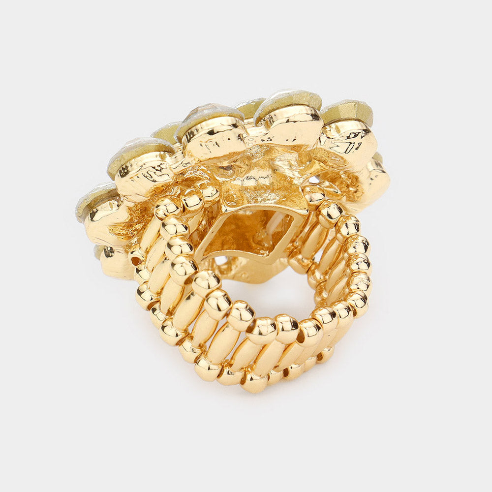 iLLASPARKZ Bubble Stone Cluster Stretch Ring