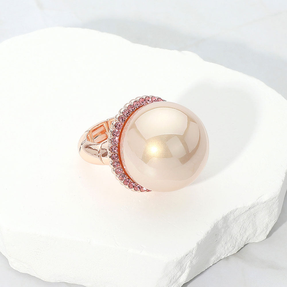 iLLASPARKZ Bold Pearl Stretch Ring