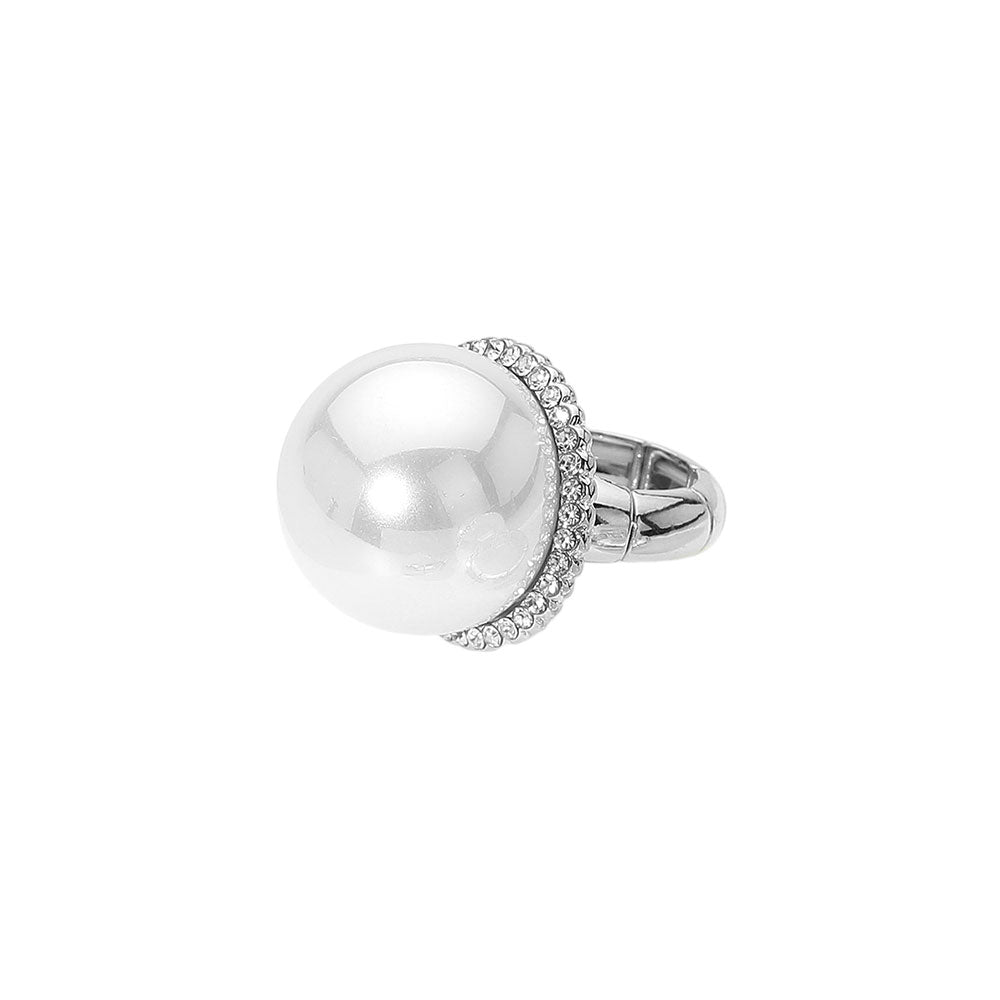iLLASPARKZ Bold Pearl Stretch Ring