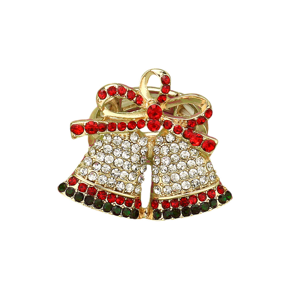 iLLASPARKZ Stone Paved Christmas Bell Stretch Ring