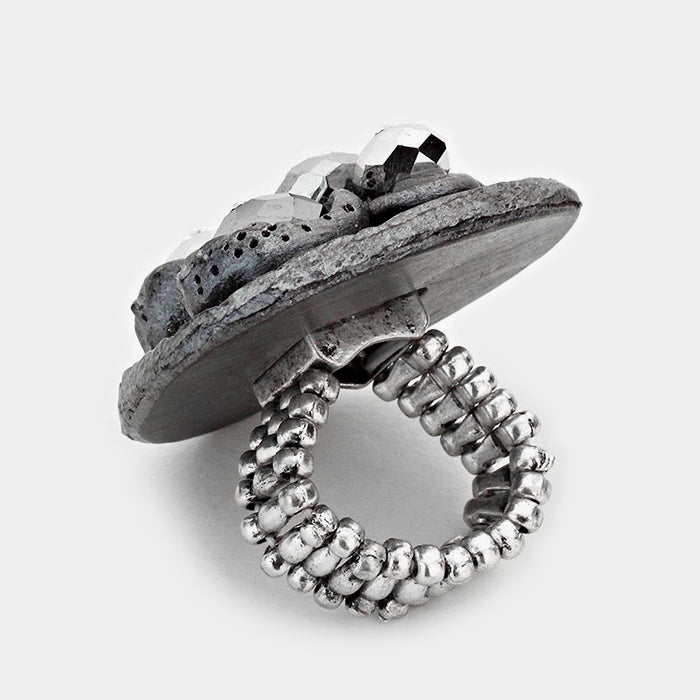iLLASPARKZ Crystal beads stretch ring