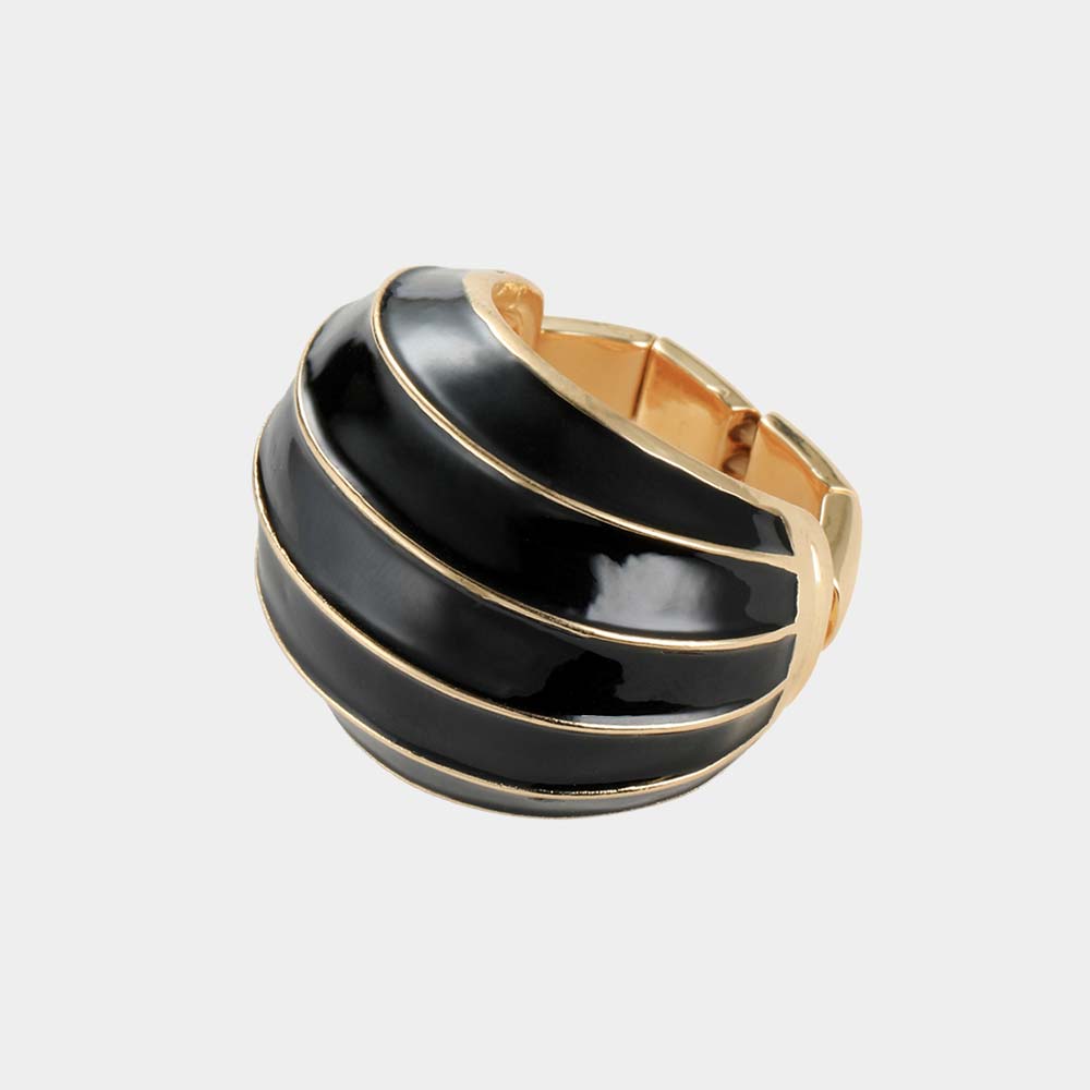 iLLASPARKZ Colorful Enamel Dome Stretch Ring