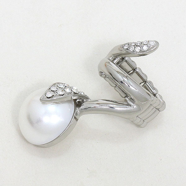 iLLASPARKZ Slithered Pearl Stretch Ring