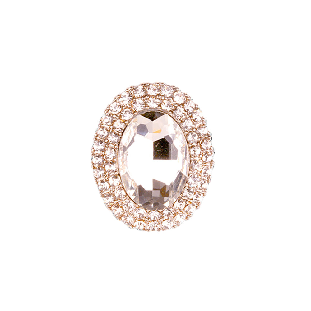 iLLASPARKZ Oval Rhinestone Pointed Stretch Ring