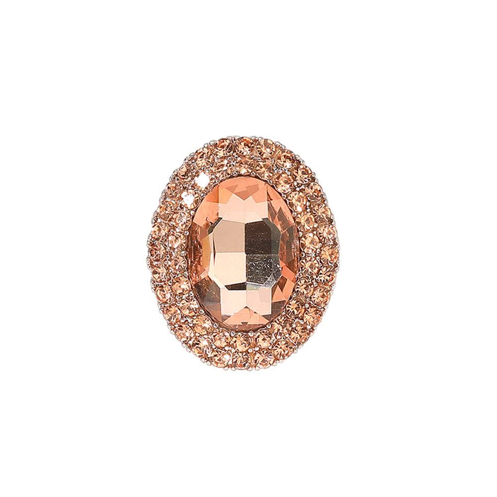 iLLASPARKZ Oval Rhinestone Pointed Stretch Ring