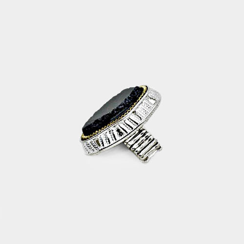 iLLASPARKZ Howlite stone stretch ring