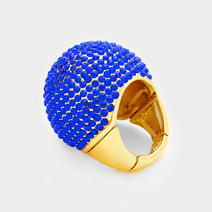 iLLASPARKZ Crystal Rhinestone Dome Stretch Ring