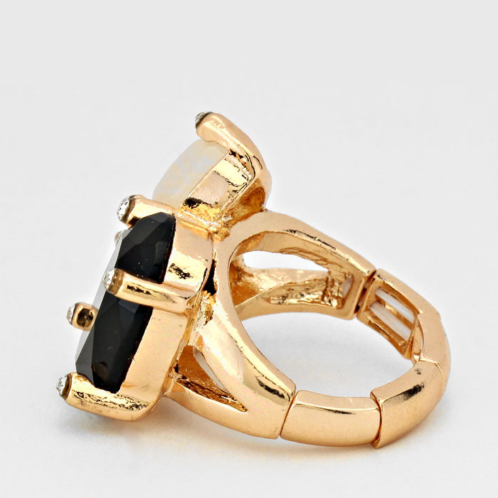 iLLASPARKZ Gemstone Ornate Stretch Ring