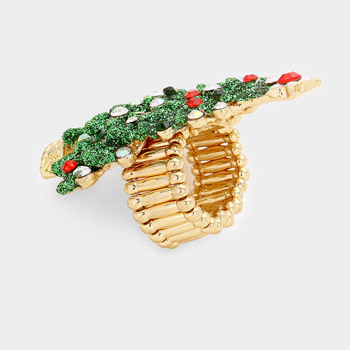iLLASPARKZ Christmas Tree Stretch Ring