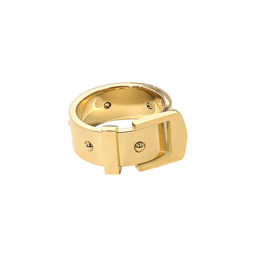 iLLASPARKZ SECRET BOX_Stainless Steel Chunky Belt Band Ring