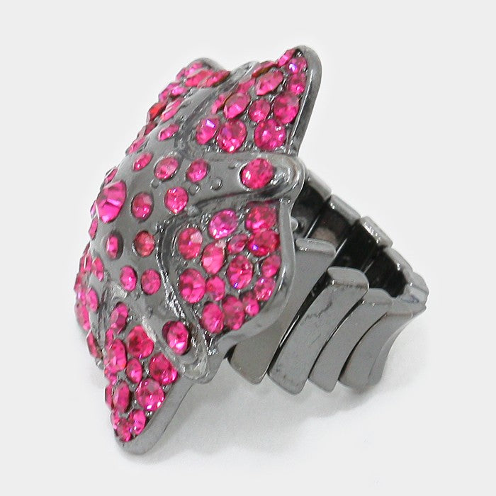 iLLASPARKZ Crystal pave star stretch ring