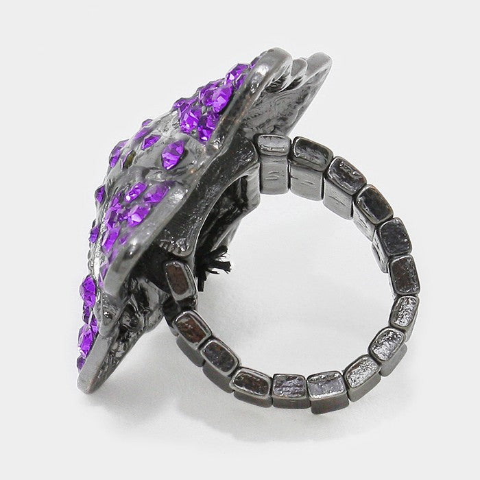 iLLASPARKZ Crystal pave star stretch ring