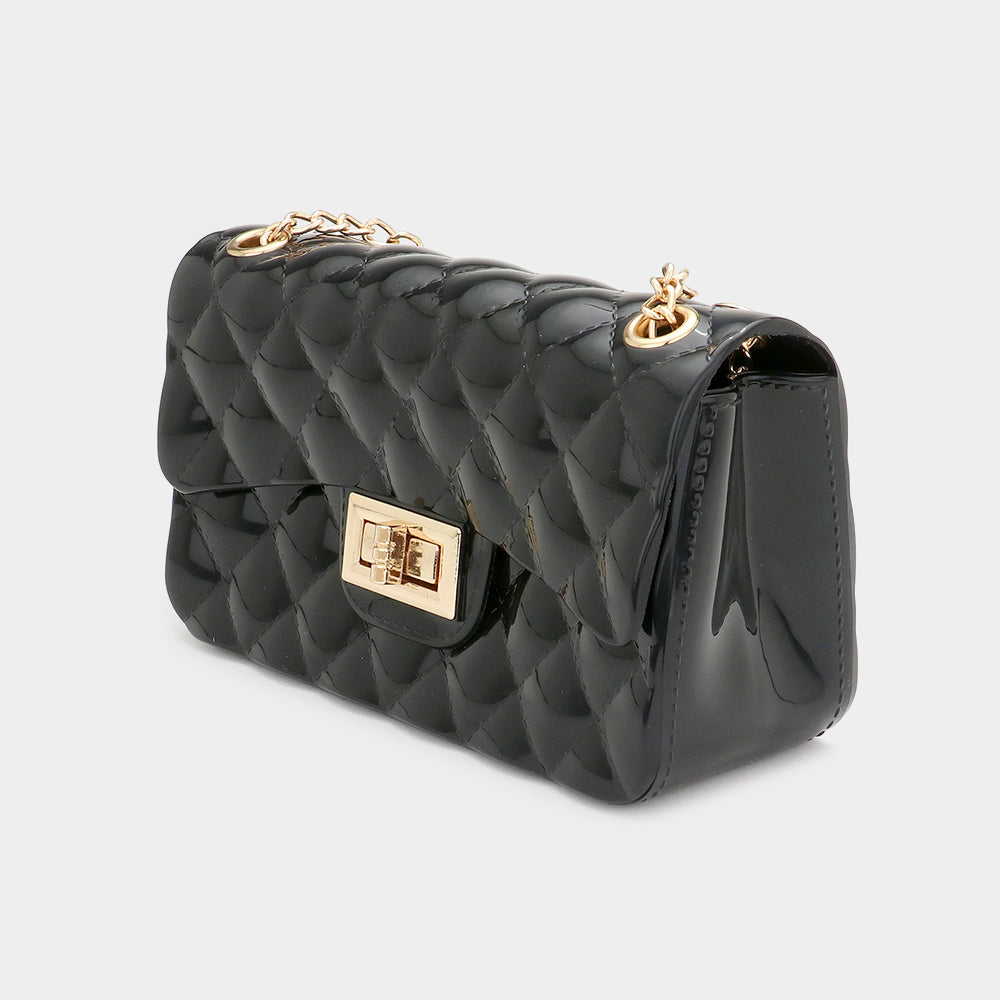 iLLASPARKZ Quilted Jelly Crossbody Bag