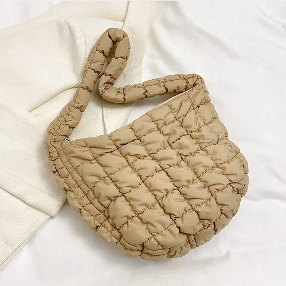 iLLASPARKZ Quilted Puffer Tote / Shoulder Bag Cloud Bag