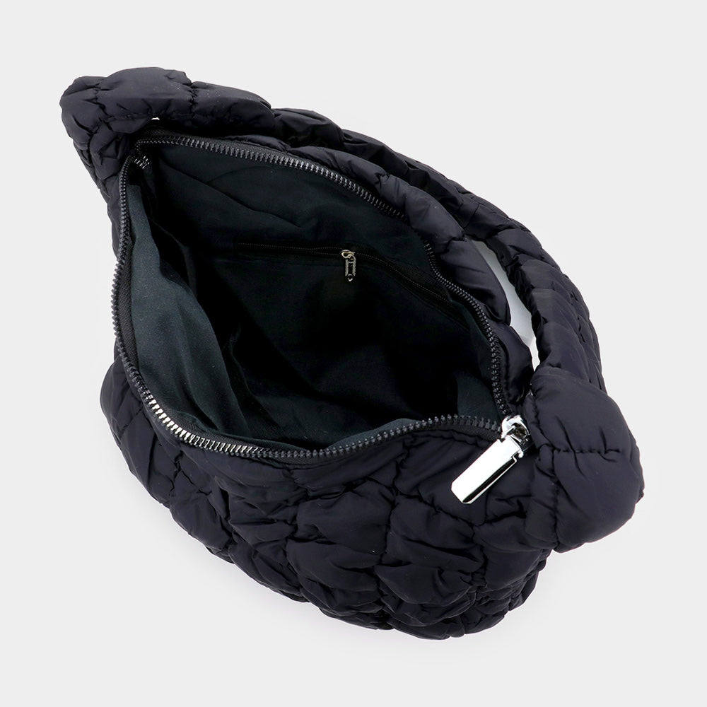iLLASPARKZ Quilted Puffer Tote / Shoulder Bag Cloud Bag