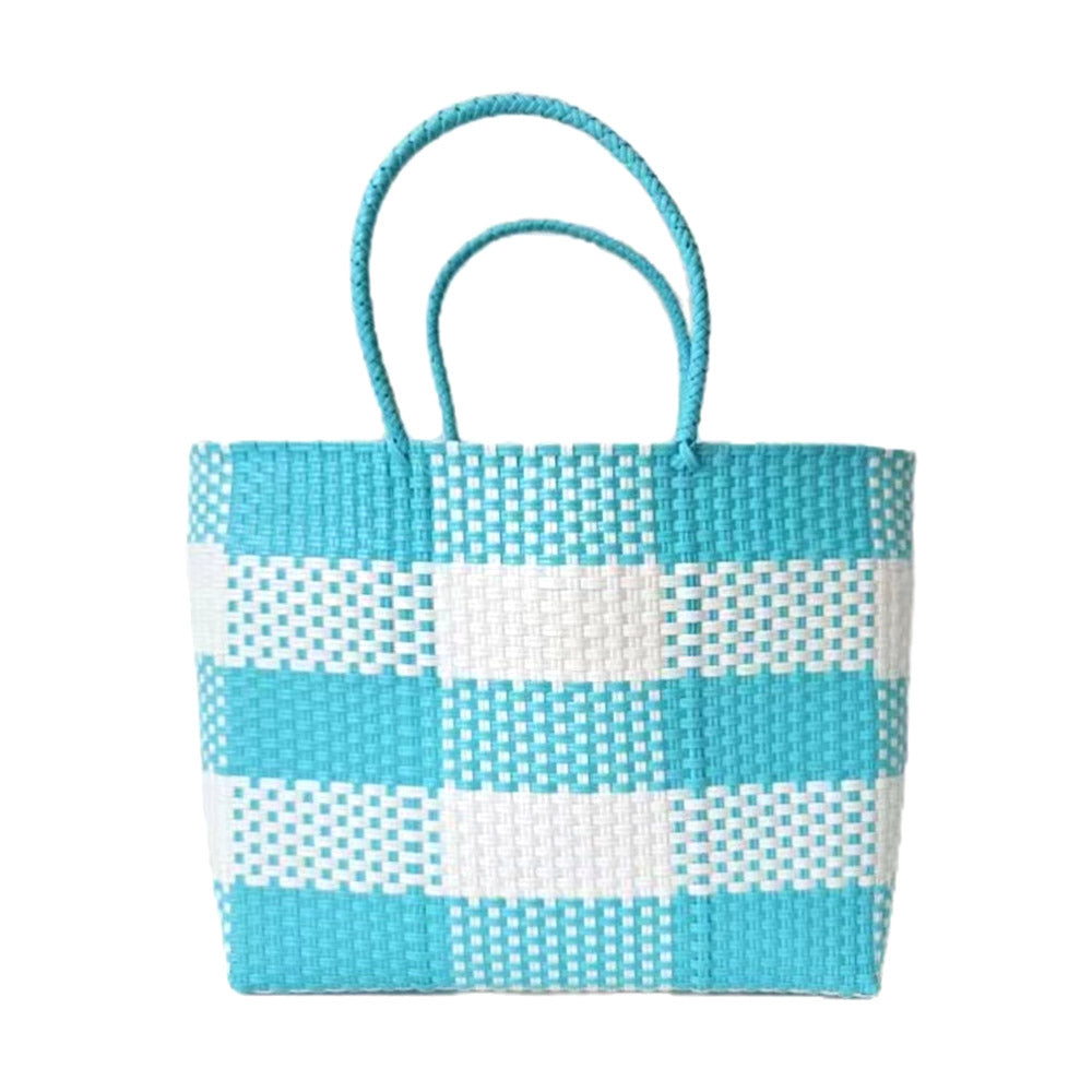 iLLASPARKZ Basket Weave Checkered Hand Bag / Tote Bag