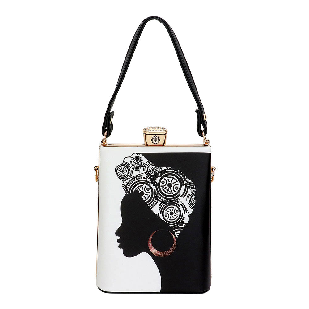 iLLASPARKZ Lady Printed Top Handle Mini Bag / Crossbody Bag