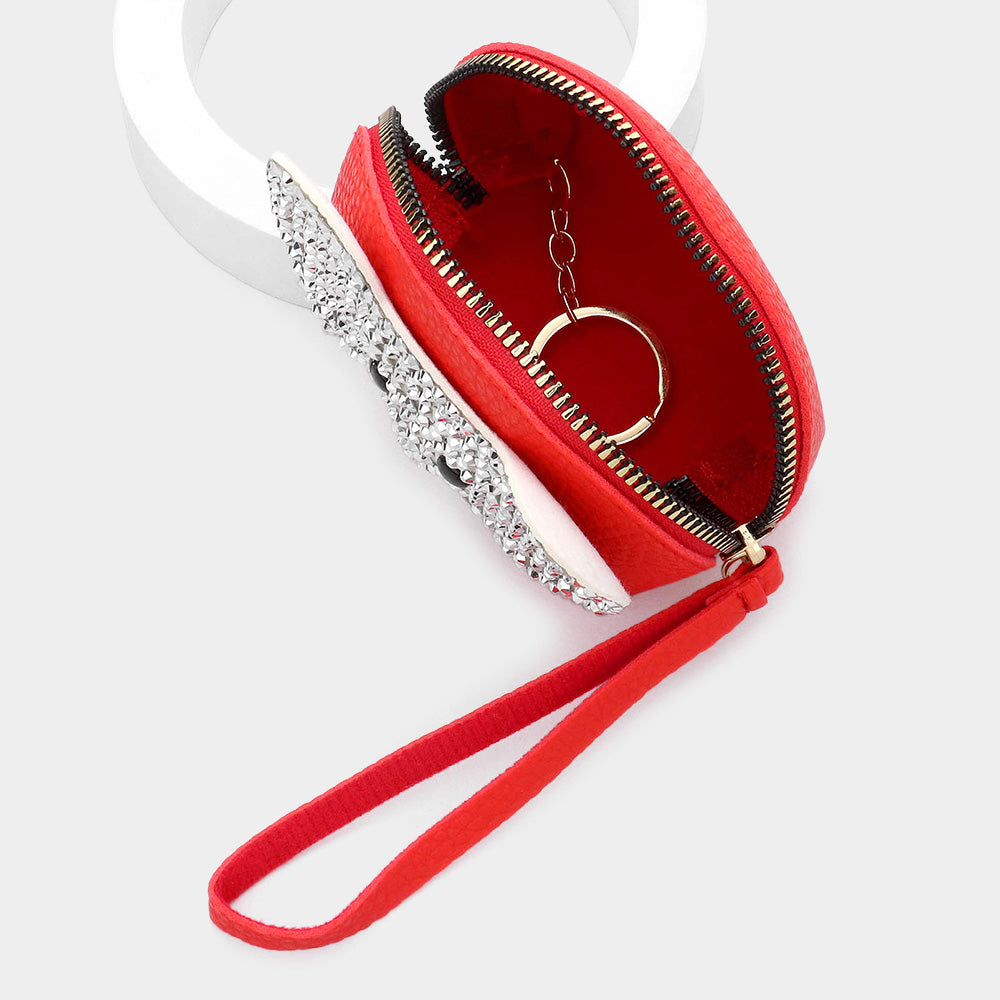iLLASPARKZ Studded Elephant Mini Pouch Wristlet Bag