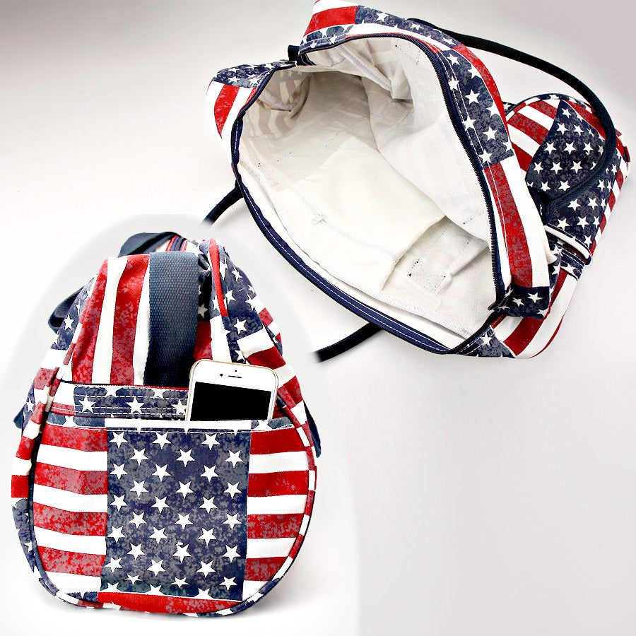 iLLASPARKZ American Flag Canvas Weekend Bag