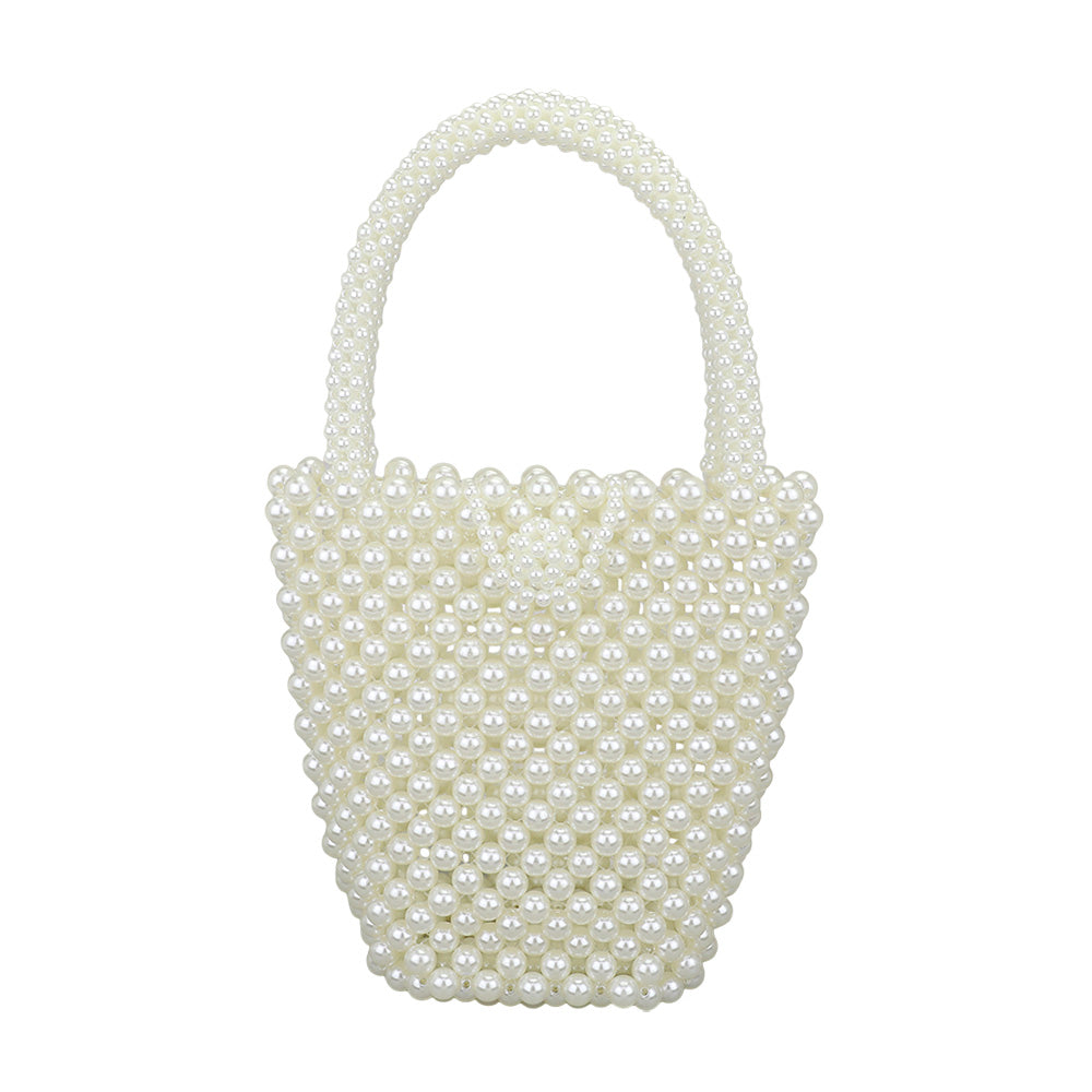 iLLASPARKZ Pearl Bucket Hand Bag