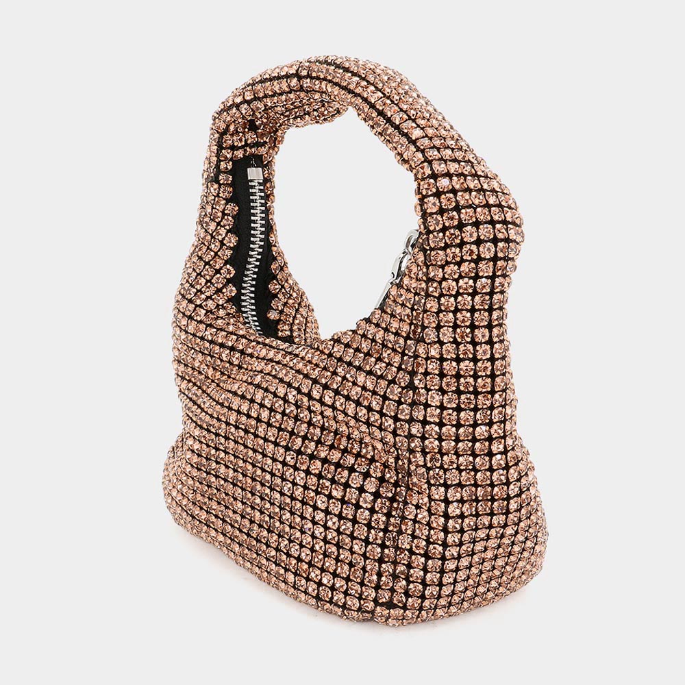 iLLASPARKZ Bling Studded Micro Mini Top Handle Bag
