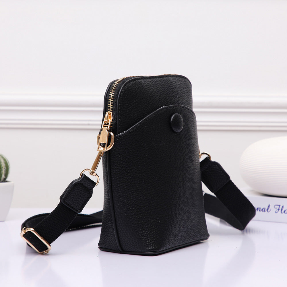 iLLASPARKZ Pebbled Faux Leather Mini Crossbody Bag