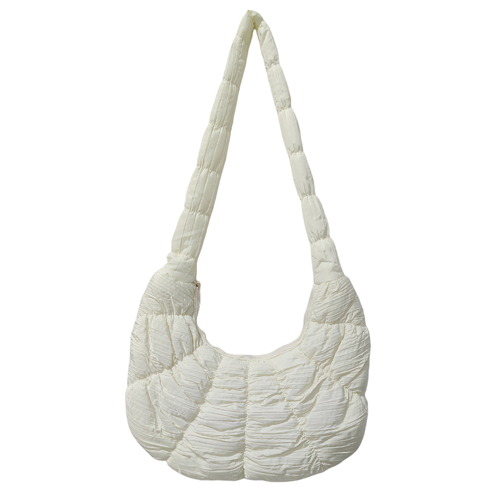 iLLASPARKZ Quilted Puffer Croissant Cloud Crossbody Bag