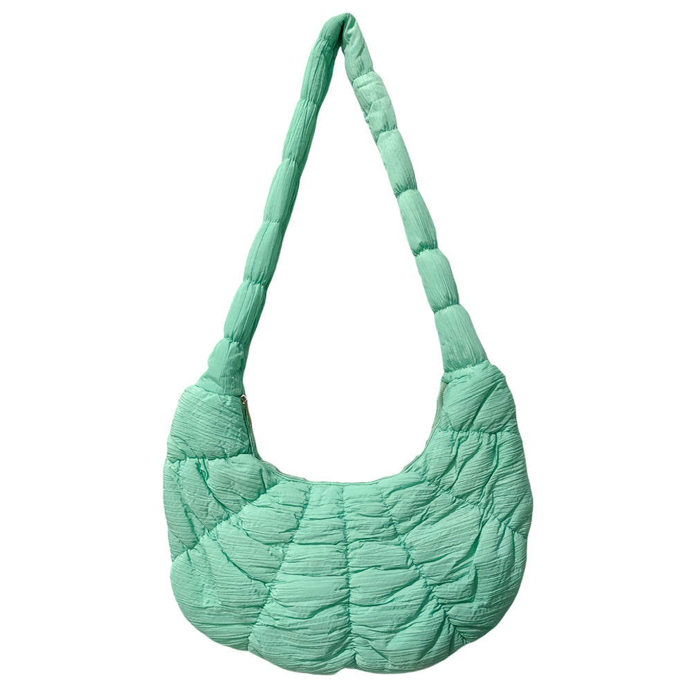 iLLASPARKZ Quilted Puffer Croissant Cloud Crossbody Bag