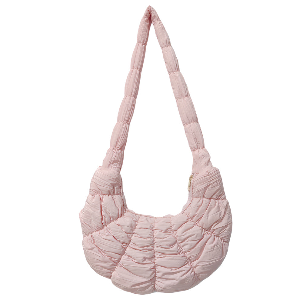 iLLASPARKZ Quilted Puffer Croissant Cloud Crossbody Bag