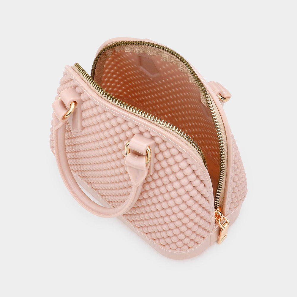 iLLASPARKZ Solid Jelly Rubber Tote / Crossbody Bag