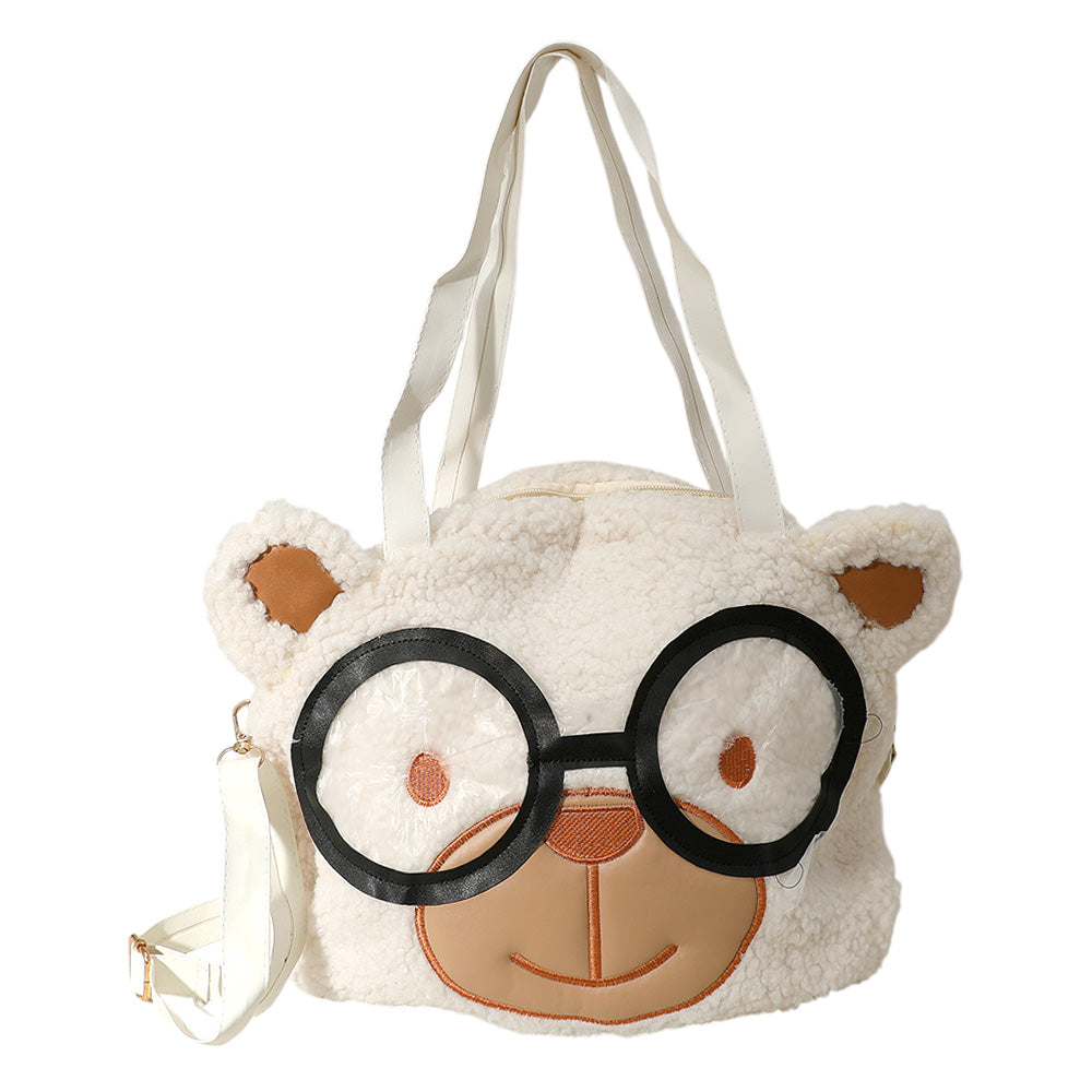 iLLASPARKZ Kids Teddy Bear Face Tote Bag / Shoulder Bag / Crossbody Bag
