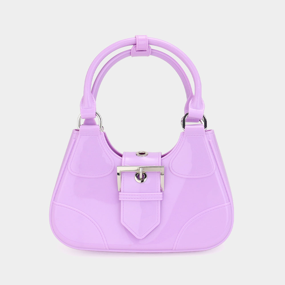 iLLASPARKZ Buckle Pointed Jelly Shoulder Bag / Hand Bag