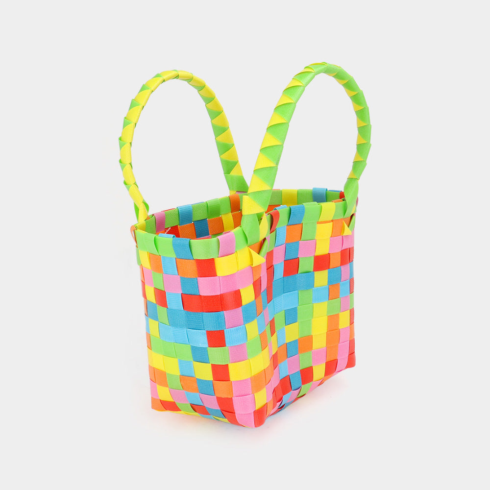 iLLASPARKZ Basket Weave Mini Micro Tote Bag