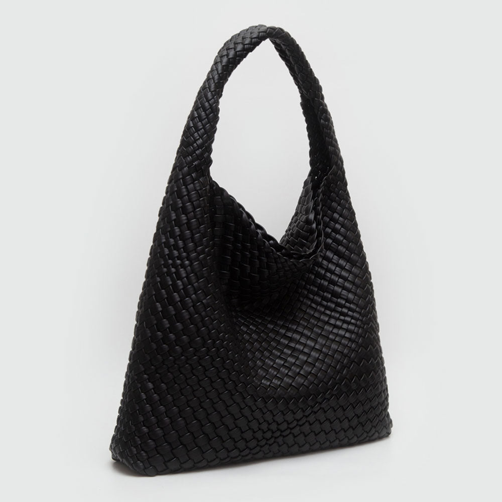 iLLASPARKZ Faux Leather Braided Hobo Shoulder Bag with Pouch