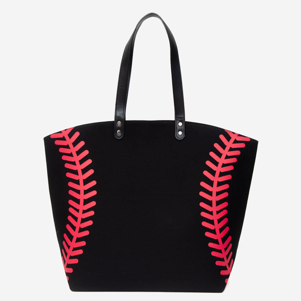iLLASPARKZ Baseball Stitch Large Tote Bag / Shoulder Bag