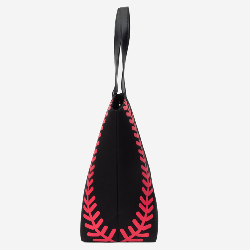 iLLASPARKZ Softball Stitch Large Tote Bag / Shoulder Bag