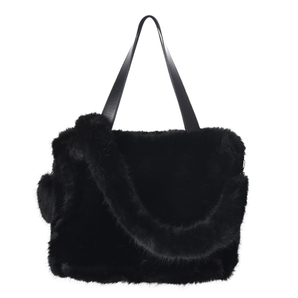 iLLASPARKZ Faux Fur Tote Bag / Shoulder Bag
