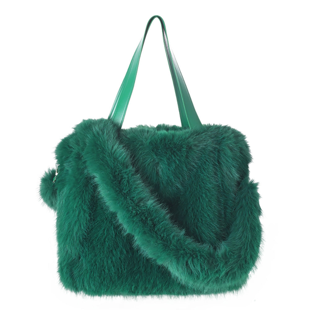 iLLASPARKZ Faux Fur Tote Bag / Shoulder Bag