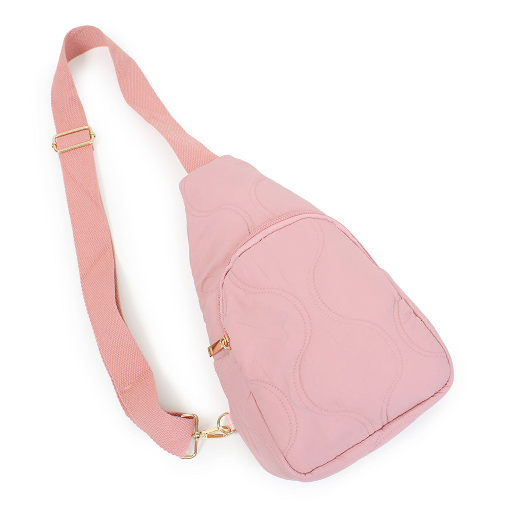 iLLASPARKZ Wave Quilted Sling Bag / Crossbody Bag