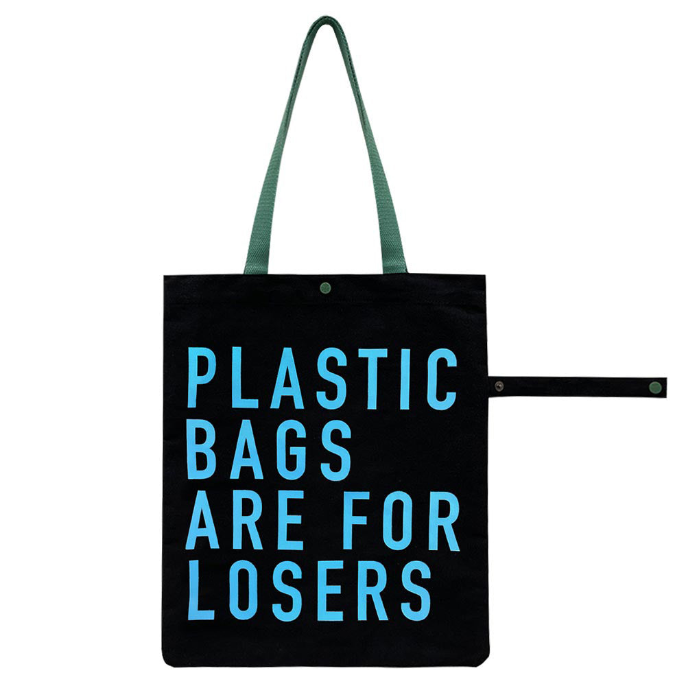 iLLASPARKZ PLASTIC BAGS ARE... Message Printed Foldable Eco Bag