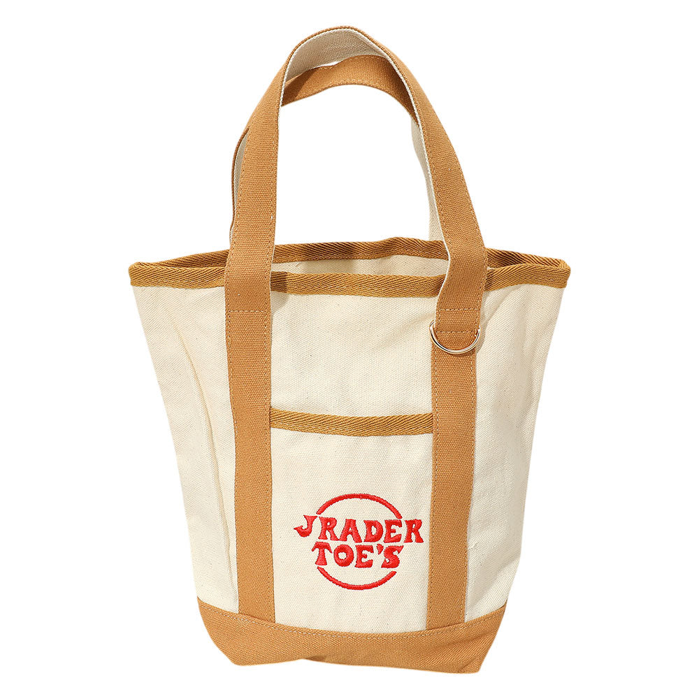 iLLASPARKZ Jrader Toes Message Embroidered Small Multi Purpose Canvas Tote Bag