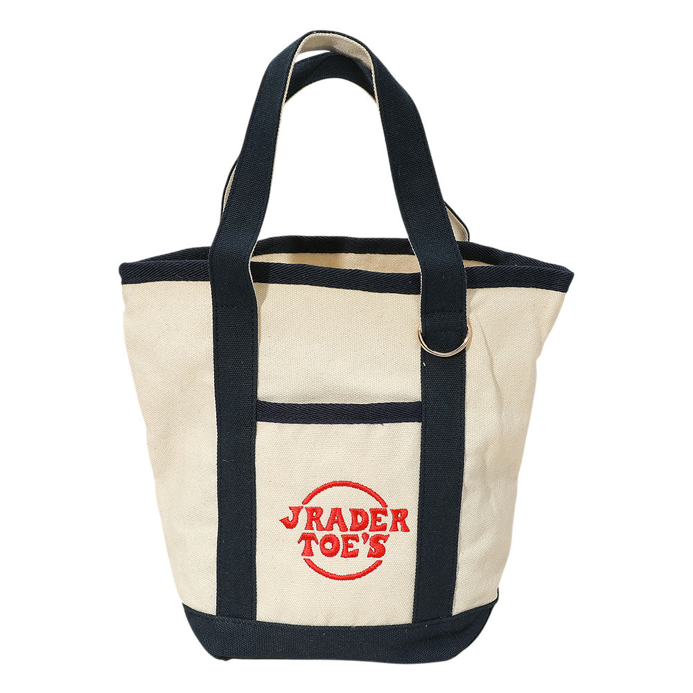 iLLASPARKZ Jrader Toes Message Embroidered Small Multi Purpose Canvas Tote Bag